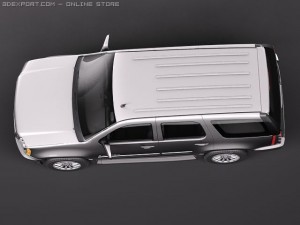 GMC Yukon Hybrid 2010 midpoly Modelo 3D