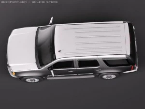 GMC Yukon Hybrid 2010 midpoly 3D Model