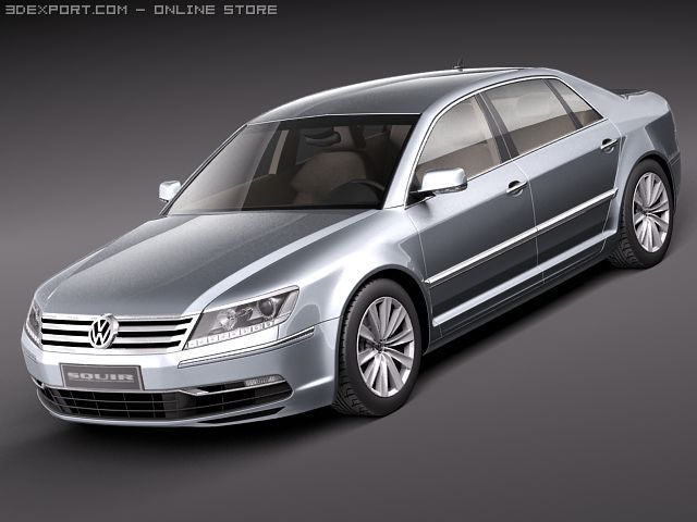 Volkswagen Phaeton 2011 3D 模型 .c4d .max .obj .3ds .fbx .stl .blend 
