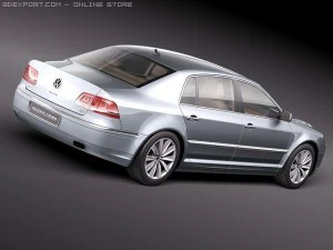 Volkswagen Phaeton 2011 3D Model