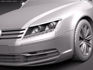 Volkswagen Phaeton 2011 3D 模型