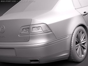 Volkswagen Phaeton 2011 3D 模型