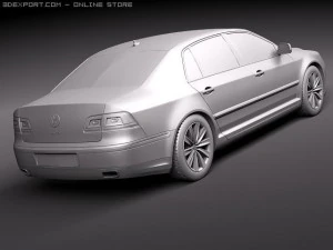Volkswagen Phaeton 2011 3D Model