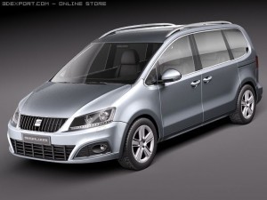 Seat Alhambra 2011 Modello 3D