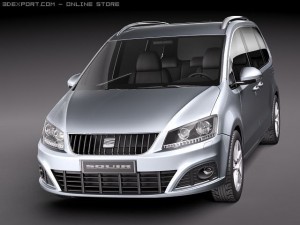 Seat Alhambra 2011 Modèle 3D
