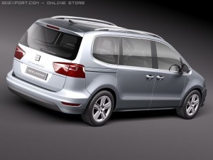 Seat Alhambra 2011 Modèle 3D