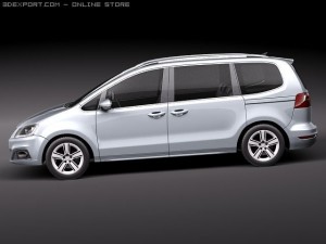 Seat Alhambra 2011 Modèle 3D