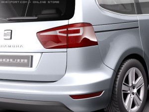 Seat Alhambra 2011 Modèle 3D