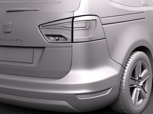 Seat Alhambra 2011 Modèle 3D