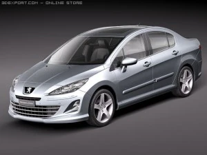 Peugeot 408 Sed&atilde; 2011 Modelo 3D