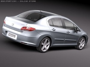 Peugeot 408 Sedan 2011 3Dモデル