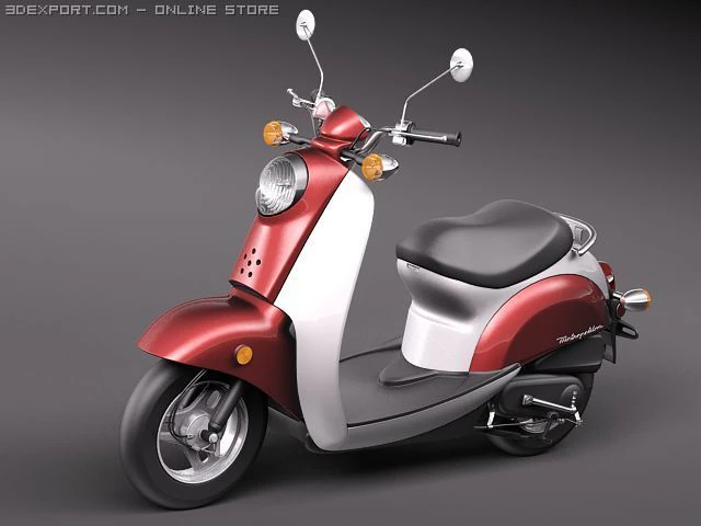 Honda Metropolitan 3D Model .c4d .max .obj .3ds .fbx .stl .blend 