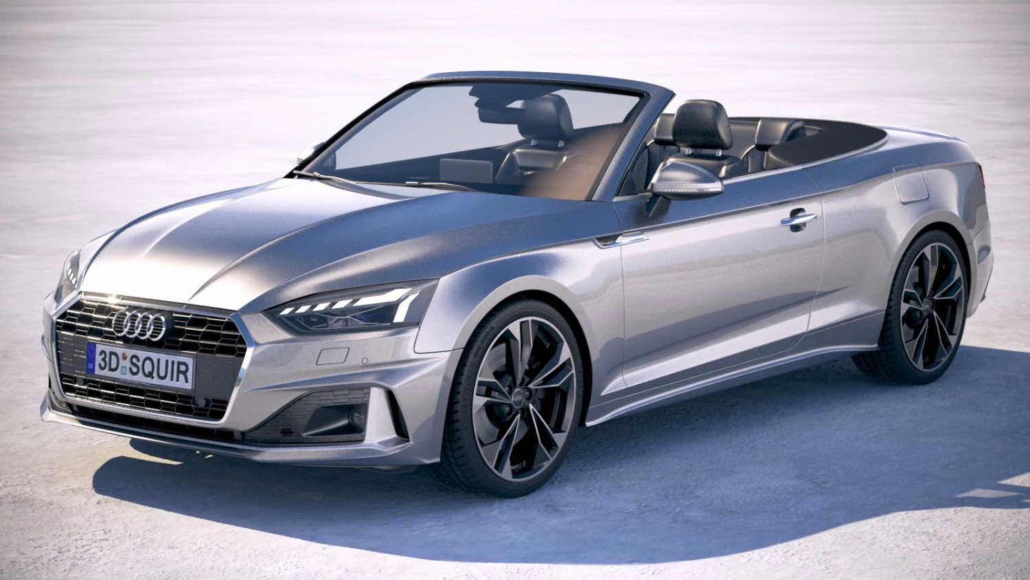 Audi A5 Cabrio 2020 3D Model .c4d .max .obj .3ds .fbx .stl .blend 