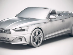Audi A5 Cabrio 2020 3D Model