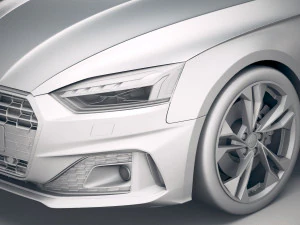 Audi A5 Cabrio 2020 3D Model