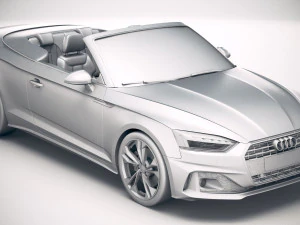 Audi A5 Cabrio 2020 3D Model
