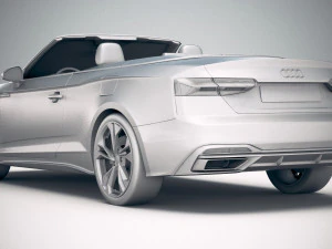 Audi A5 Cabrio 2020 3D Model
