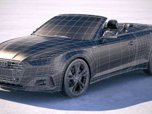 Audi A5 Cabrio 2020 3D Model
