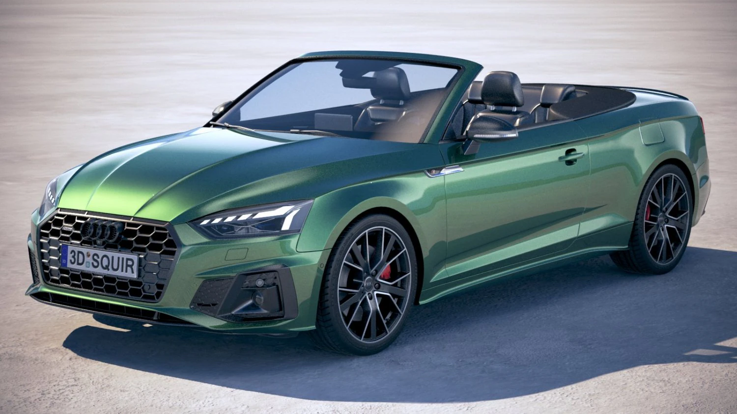 Audi A5 Cabrio S-line 2020 3D Model .c4d .max .obj .3ds .fbx .stl .blend 