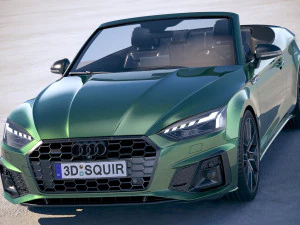 Audi A5 Cabrio S-line 2020 3D Model