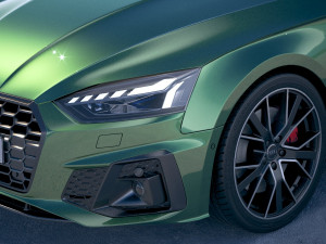 Audi A5 Cabrio S-line 2020 3D Модель