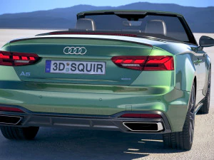 Audi A5 Cabrio S-line 2020 3D Model