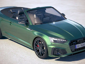 Audi A5 Cabrio S-line 2020 3D Model