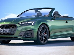 Audi A5 Cabrio S-line 2020 3D Модель