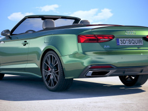 Audi A5 Cabrio S-line 2020 3D Модель