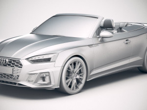 Audi A5 Cabrio S-line 2020 3D Модель