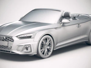 Audi A5 Cabrio S-line 2020 3D Model