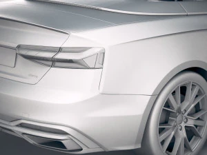Audi A5 Cabrio S-line 2020 3D Model