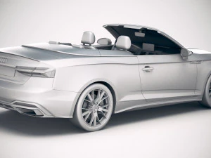 Audi A5 Cabrio S-line 2020 3D Model