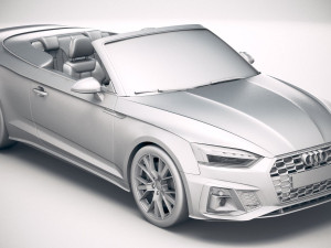 Audi A5 Cabrio S-line 2020 3D Модель