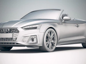 Audi A5 Cabrio S-line 2020 3D Model