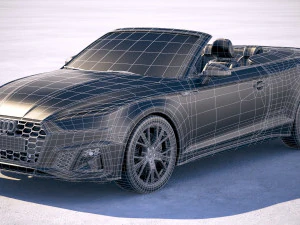 Audi A5 Cabrio S-line 2020 3D Model