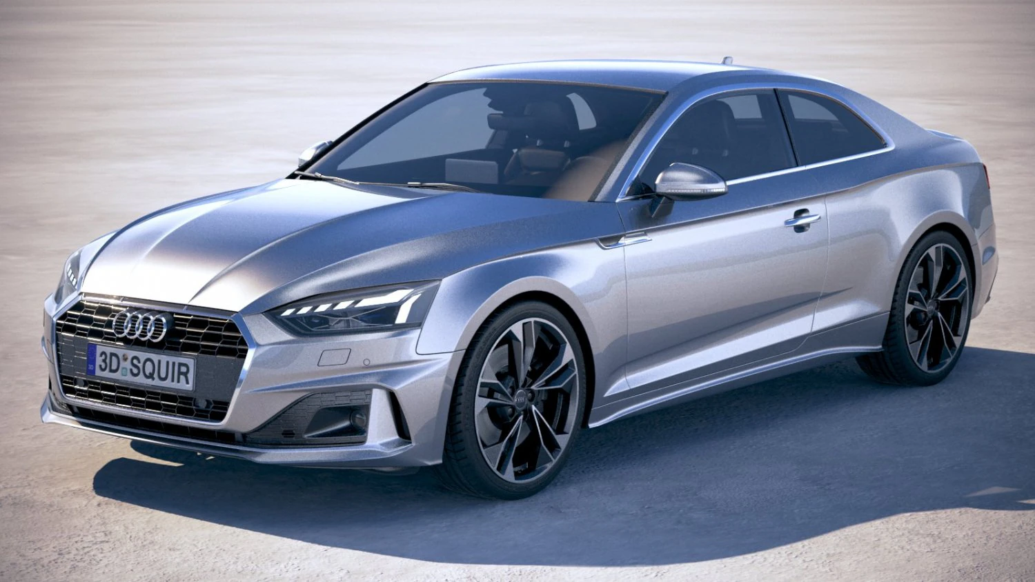 Audi A5 Coupe 2020 3D Model .c4d .max .obj .3ds .fbx .stl .blend 