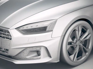 Audi A5 Coupe 2020 3D Model