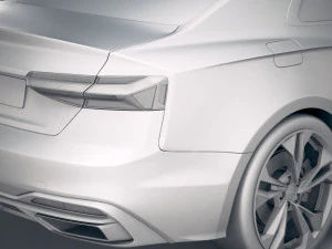 Audi A5 Coupe 2020 3D Model