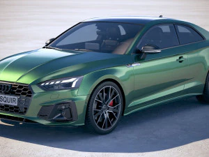 Audi A5 Coupé linha S 2020 Modelo 3D