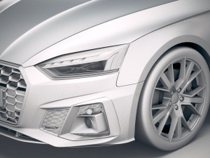 Audi A5 Coupe S-line 2020 Model 3D