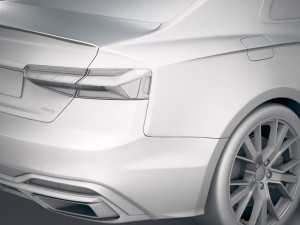 Audi A5 Coupe S-line 2020 Model 3D