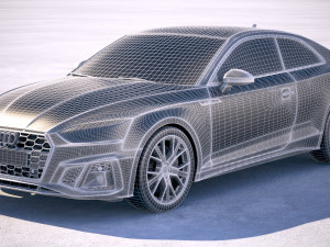 Audi A5 Coupe S-line 2020 Model 3D