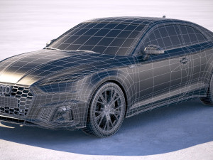 Audi A5 Coupe S-line 2020 Model 3D