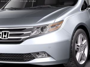 Honda Odyssey 2011 3D Model