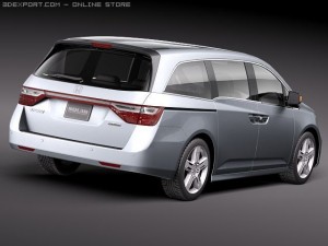 Honda Odyssey 2011 3D Model