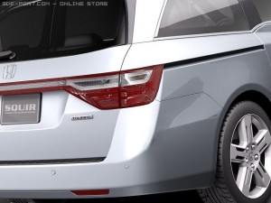 Honda Odyssey 2011 3D Model