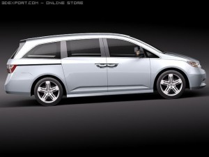 Honda Odyssey 2011 3D Model
