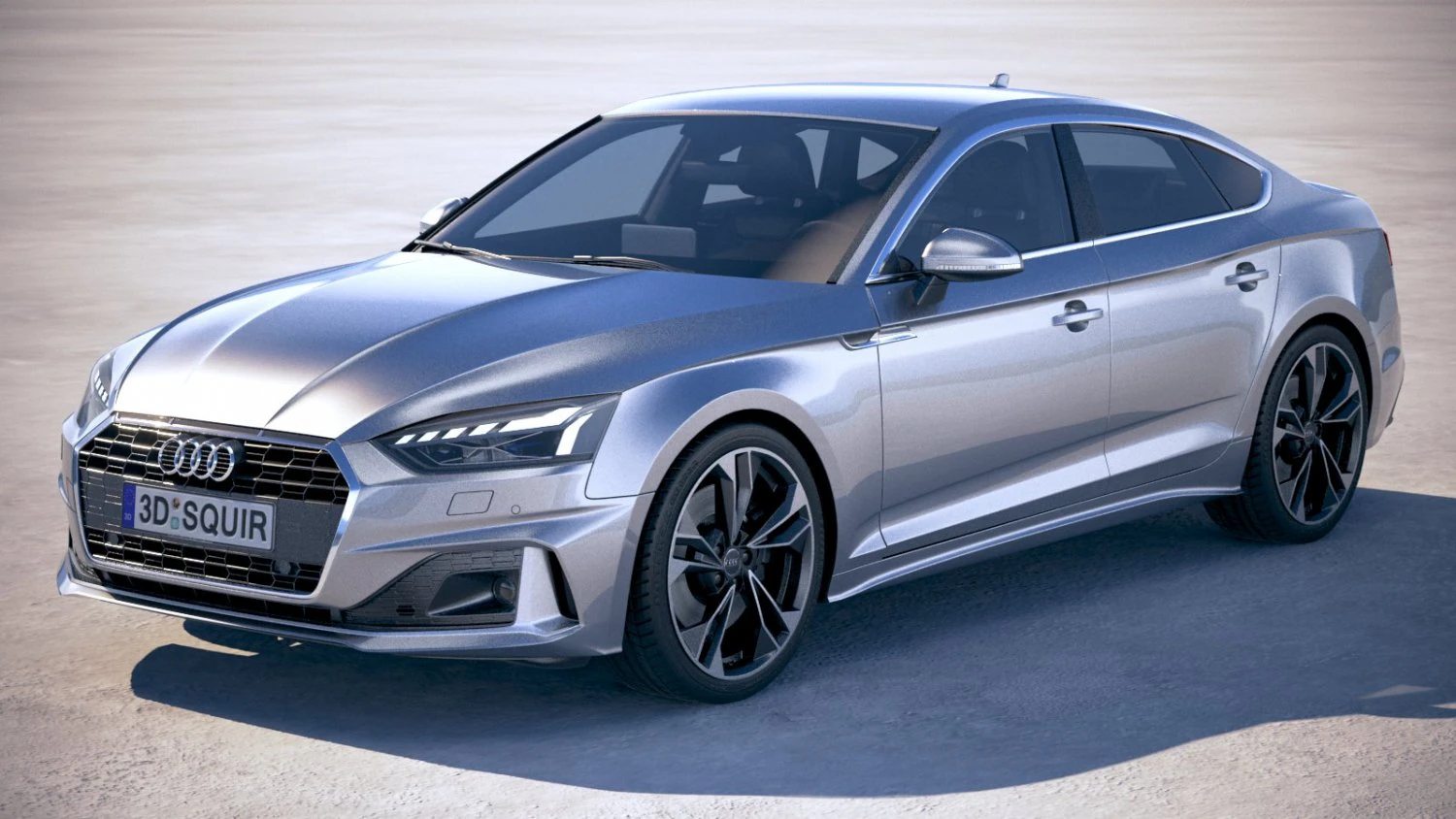 Audi A5 Sportback 2020 3D Model .c4d .max .obj .3ds .fbx .stl .blend 