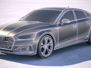 Audi A5 Sportback 2020 3D Model